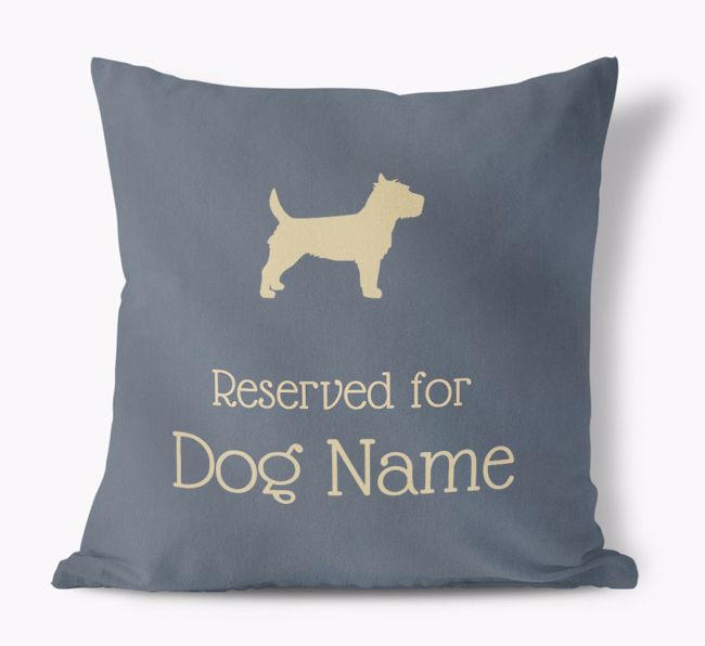 Reserved for {dogsName}: Personalised {breedFullName} Soft Touch Cushion 